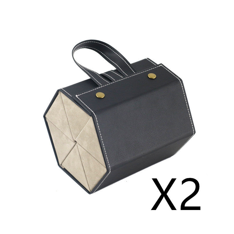 Foldable Multiple PU Leather Sunglasses & Eyeglasses Travel Organizer Case with 5 Slots - Trending Products 