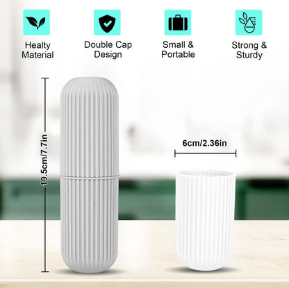 Travel toileting cup toothbrush cup toothpaste storage box portable dental appliance box toothbrush bucket simple mouthwash cup
