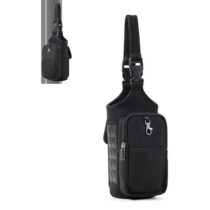 Magnetic Gym Sling Bag Water Bottle Cup Holder Bag,Portable Crossbody Water Bottle Phone Holder For Outdoor Sports Fitness