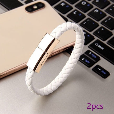 USB Charging Cable Bracelet – Stylish Wearable Data Cord for iPhone, Android & USB-C Devices - Trending Products 