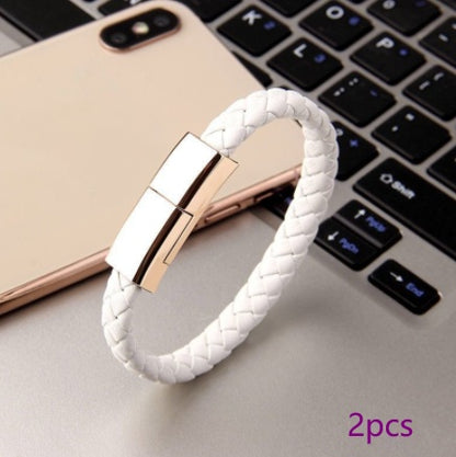 USB Charging Cable Bracelet – Stylish Wearable Data Cord for iPhone, Android & USB-C Devices - Trending Products 