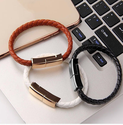 USB Charging Cable Bracelet – Stylish Wearable Data Cord for iPhone, Android & USB-C Devices - Trending Products 