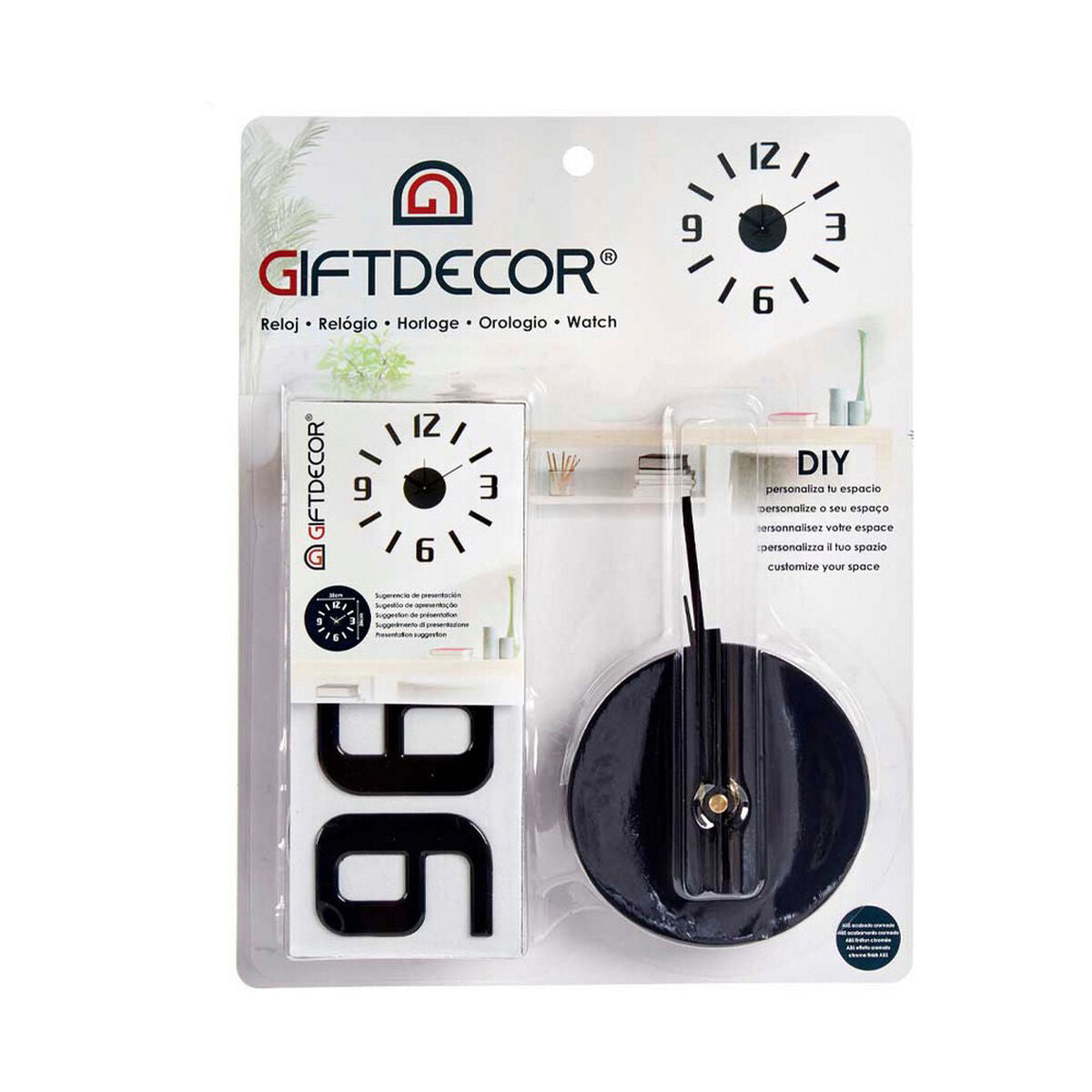 Wall Clock Adhesive ABS Ø 35 cm - Trending Products 