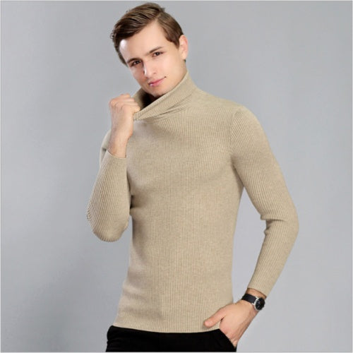WinterHug™ Flauschiger Hochkragen-Pullover aus Kaninchenfell – Warm, Weich & Slim Fit