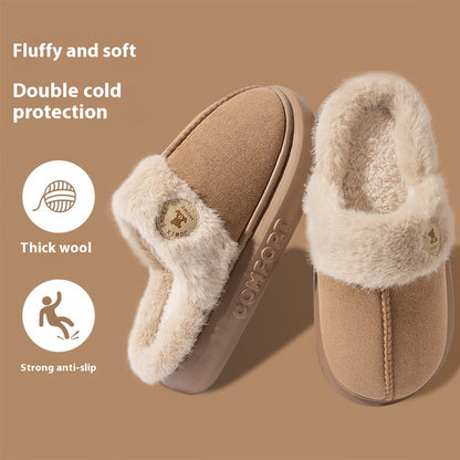CozyMelt FleeceStep™ Winter Plüsch Hausschuhe – Dicke Sohle rutschfest für Damen & Herren