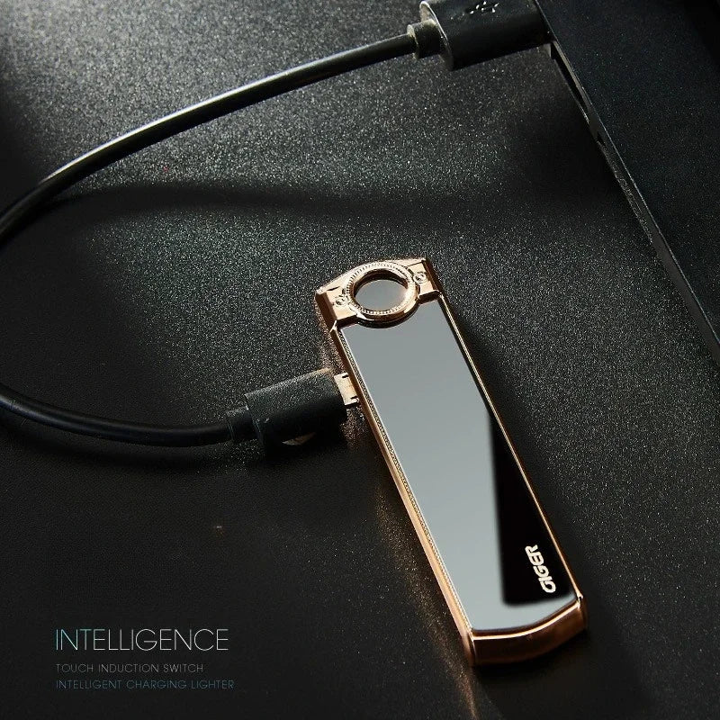 Xquisite and Compact Portable Tungsten Wire Cigarette Lighter Ultra-thin Windproof Silent Electronic Lighter Exquisite Gift