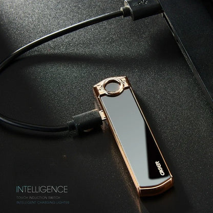 Xquisite and Compact Portable Tungsten Wire Cigarette Lighter Ultra-thin Windproof Silent Electronic Lighter Exquisite Gift