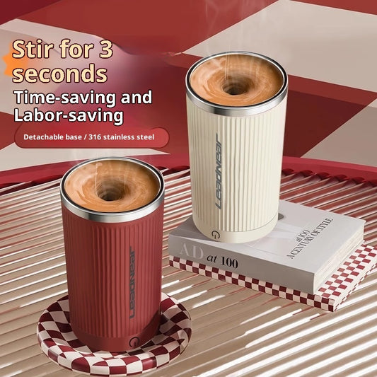 Automatischer Rührbecher "Orbital-Pro" – Selbstrührende Tasse aus 316 Edelstahl mit abnehmbarer Basis (400ml)