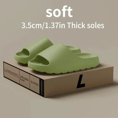 Comfortable Thick-Soled Coconut Slippers – Non-Slip Summer Sandals for Women & Men