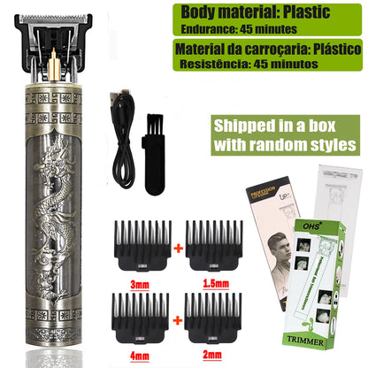 OHS T9 Hair Clipper Model S1 – Metal & Plastic Versions with Ultra-Quiet Low-Frequency Vibration