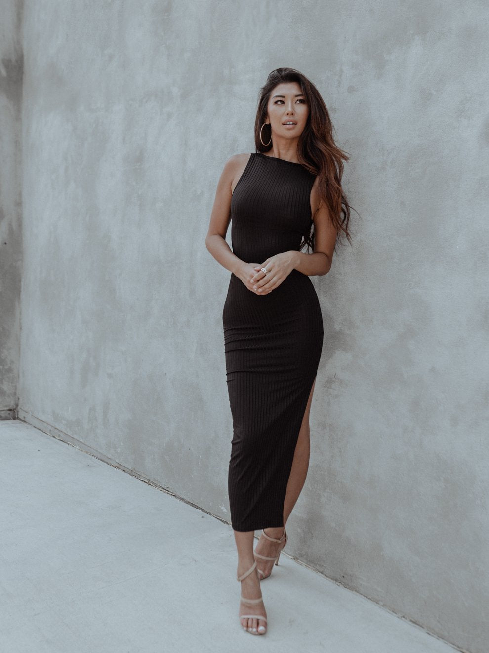 Milan Cut-out Black Dress - Trending Products 