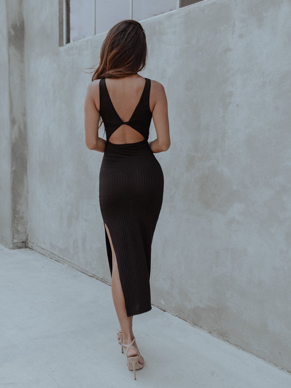Milan Cut-out Black Dress - Trending Products 