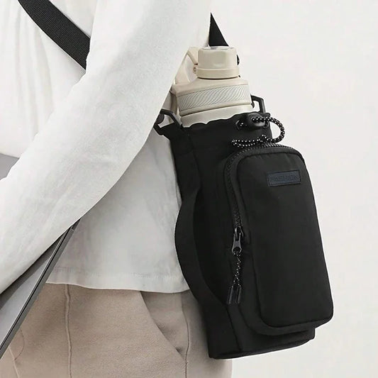 Portable Water Bottle Bag Outdoor Sports Phone Water Bottle Storage