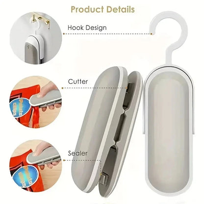 Plastic Press Sealer Sealing Clamp Portable Sealer Food Bag