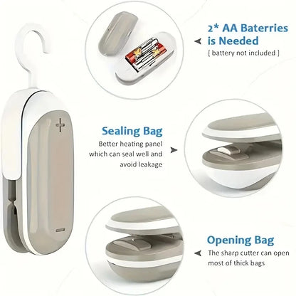 Plastic Press Sealer Sealing Clamp Portable Sealer Food Bag