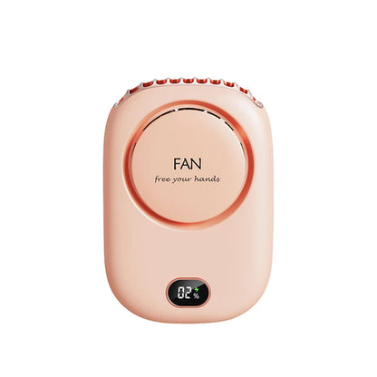 Portable Hanging Neck Fan Mini Cooling Waist Fans Bladeless USB