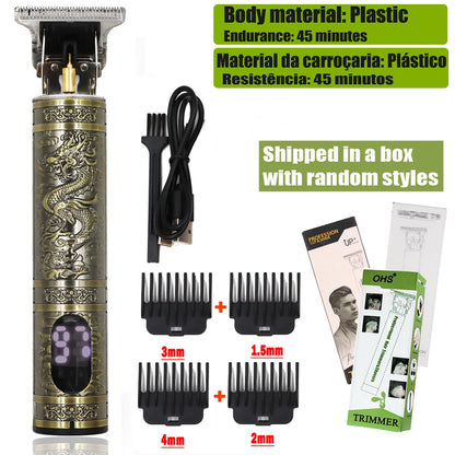 OHS T9 Hair Clipper Model S1 – Metal & Plastic Versions with Ultra-Quiet Low-Frequency Vibration