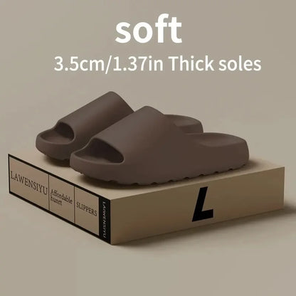 Comfortable Thick-Soled Coconut Slippers – Non-Slip Summer Sandals for Women & Men