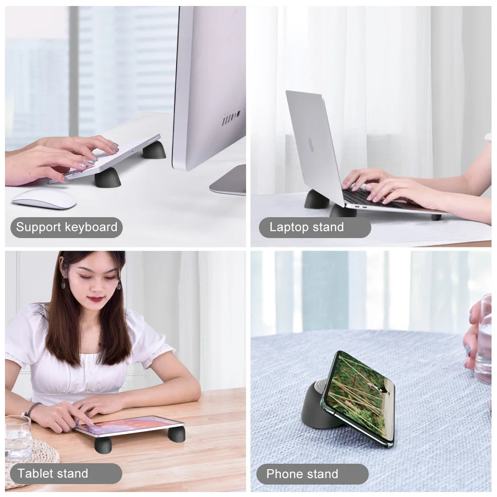 Oatsbasf Laptop Risers for Desk Mini Laptop Cooling Stand Magnetic Pad Keyboard Riser Ergonomic Laptop Feet for MacBook Air Pro