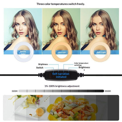 LumiGlow ProClip™ Studio Licht – 26cm gebogenes LED Ringlicht mit Ultra-Grip Klemme