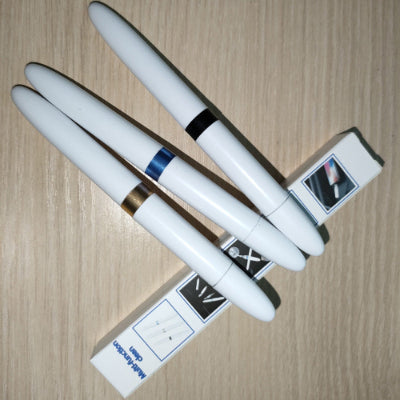 Trending headphone cleaning pen with stainless steel nib and brush, designed for effective cleaning of earplugs and earbuds.