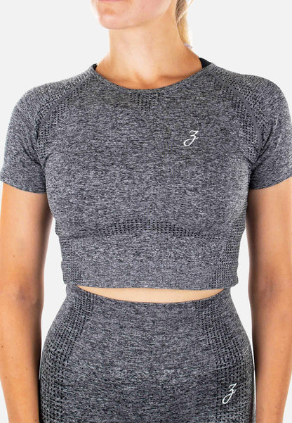 Crop Top Dynamic - grey - Damen - Trending Products 