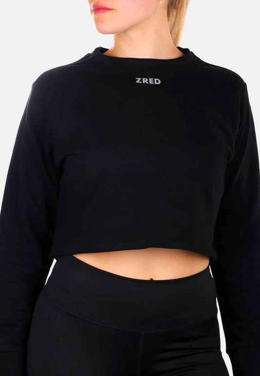 Crop Hoodie ICON - black - Damen - Trending Products 