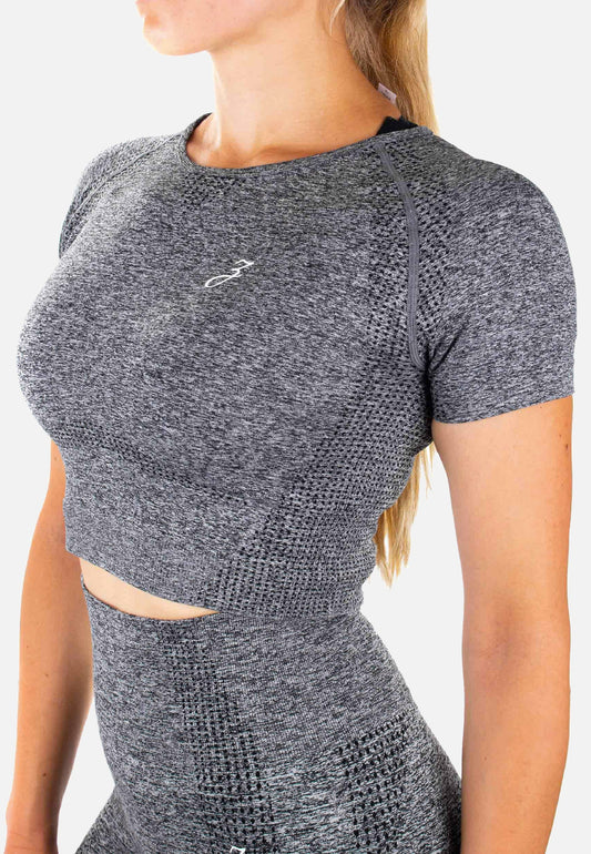Crop Top Dynamic - grey - Damen - Trending Products 