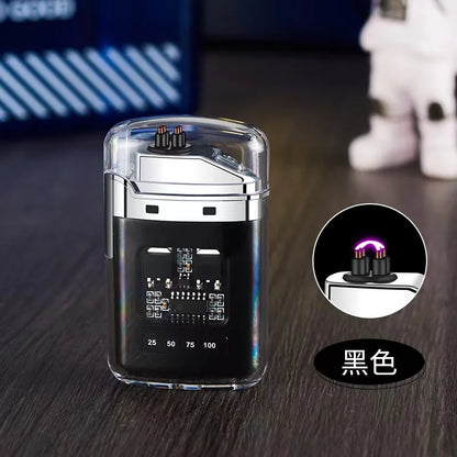 2023 New  Waterproof Watch Lighter Windproof USB Plasma Rechargeable Lighter Outdoor Portable Cigarette Lighter Men's Watch Gift