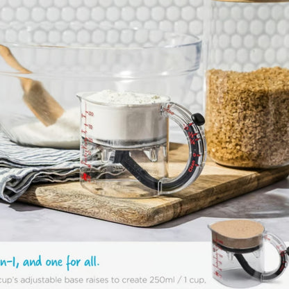 Versatile Adjustable Measuring Cup – 4-in-1 Space-Saving Kitchen Essential - Trending Products 
