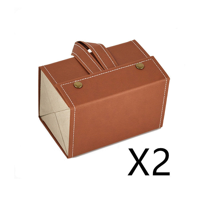 Foldable Multiple PU Leather Sunglasses & Eyeglasses Travel Organizer Case with 5 Slots - Trending Products 
