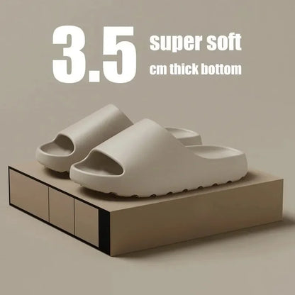 Comfortable Thick-Soled Coconut Slippers – Non-Slip Summer Sandals for Women & Men