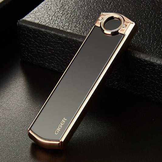 Xquisite and Compact Portable Tungsten Wire Cigarette Lighter Ultra-thin Windproof Silent Electronic Lighter Exquisite Gift