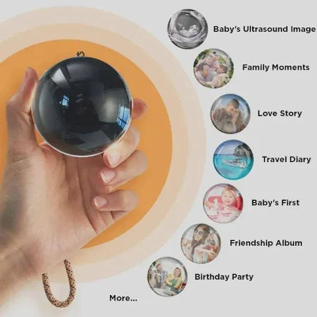 Magic Crystal Ball Video Player – 3D Audio-Visual LED Sphere with Surround Sound and Personalized Memory Display