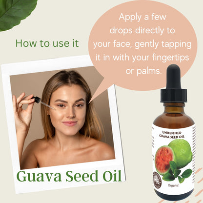 Guava Seed Oil (organic, cold pressed, unrefined) - Trending Products 