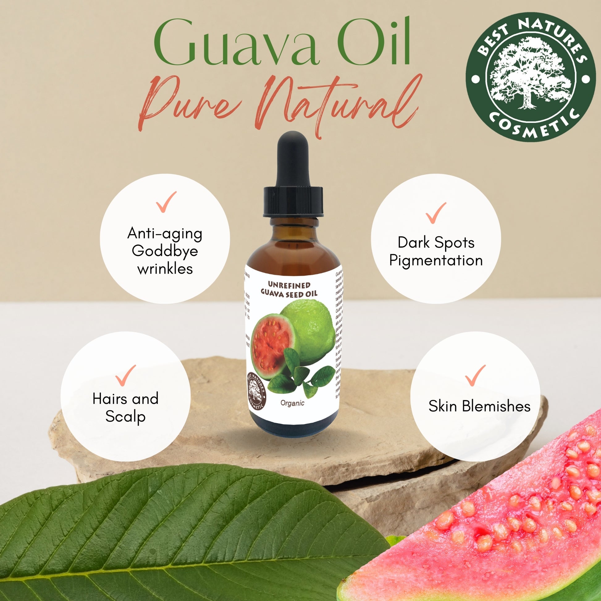 Guava Seed Oil (organic, cold pressed, unrefined) - Trending Products 