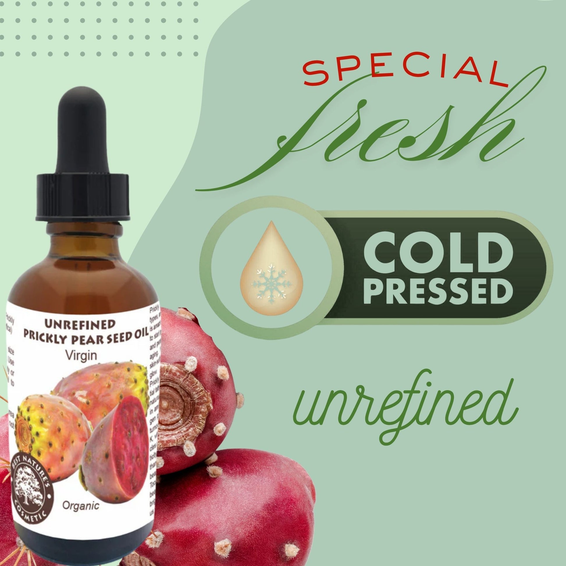 Prickly Pear Seed Oil (Organic, cold pressed, unrefined) - Trending Products 