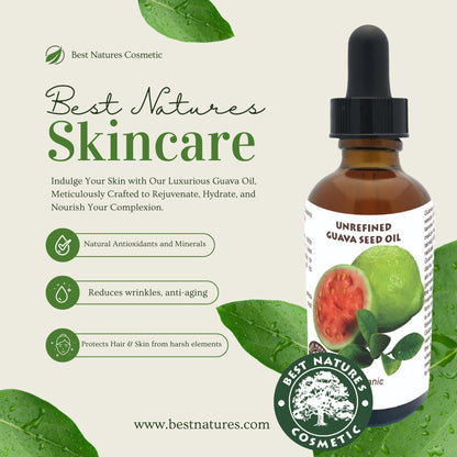 Guava Seed Oil (organic, cold pressed, unrefined) - Trending Products 