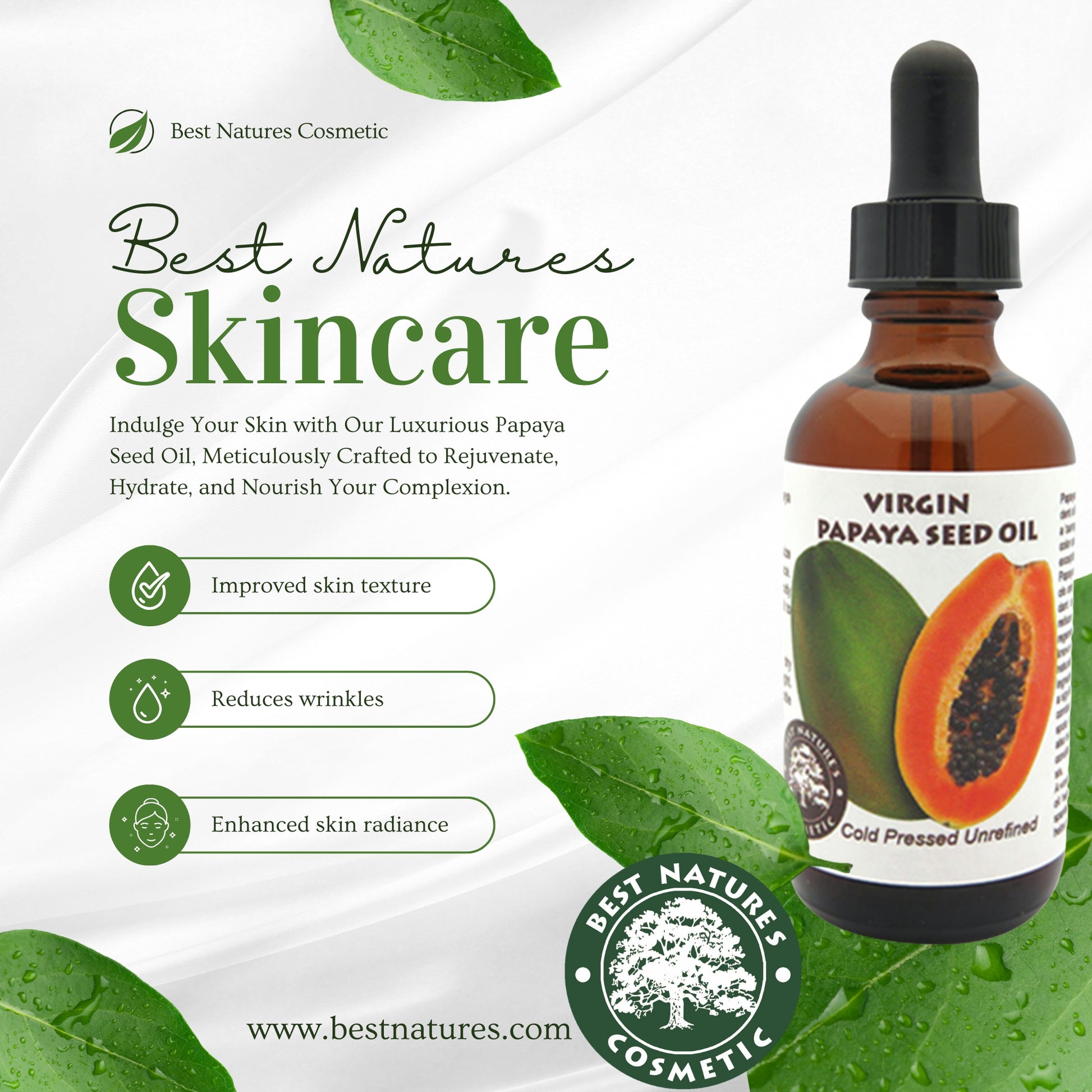Papaya Seed Oil (organic, cold pressed, unrefined) - Trending Products 