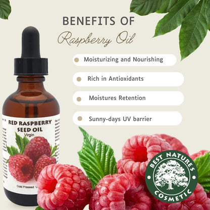 Red Raspberry Seed  Oil (Organic, cold pressed, unrefined) - Trending Products 