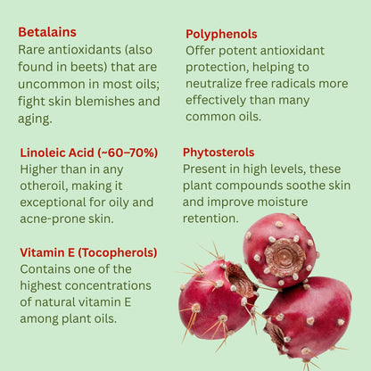 Prickly Pear Seed Oil (Organic, cold pressed, unrefined) - Trending Products 