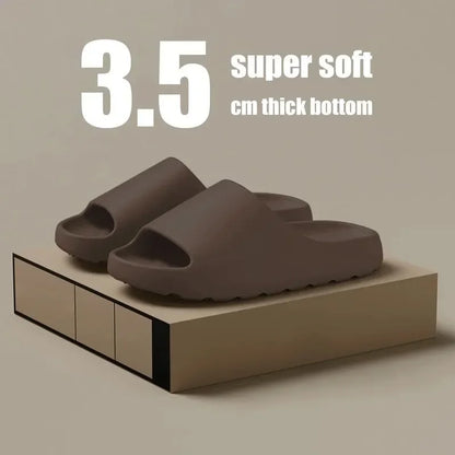 Comfortable Thick-Soled Coconut Slippers – Non-Slip Summer Sandals for Women & Men