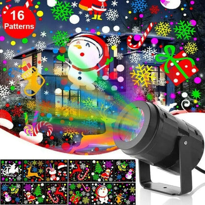 LED Snowflake Projection Lamp – Indoor and Outdoor Christmas Light Projector