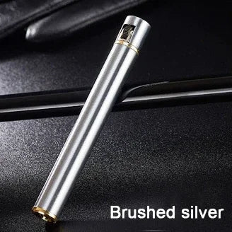 Mini Compact Open Flame Lighter Fire-free Butane Gas Metal Cigaretteshaped Grinding Wheel Lighters Smoking Accessories Cute