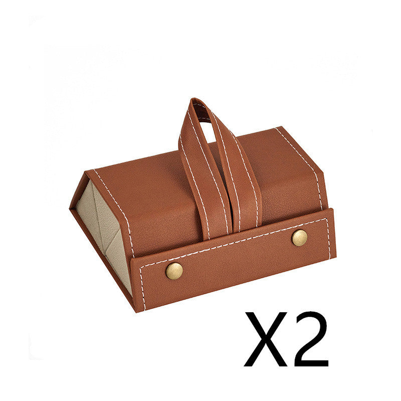 Foldable Multiple PU Leather Sunglasses & Eyeglasses Travel Organizer Case with 5 Slots - Trending Products 