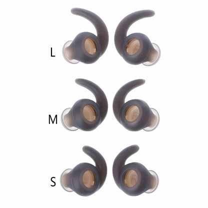 3 Pairs Silicone Hooks Eartip Eartips Earbuds Compatible with Synchros Reflect BT Wireless Bluetooth Earphones Eargels Earplugs