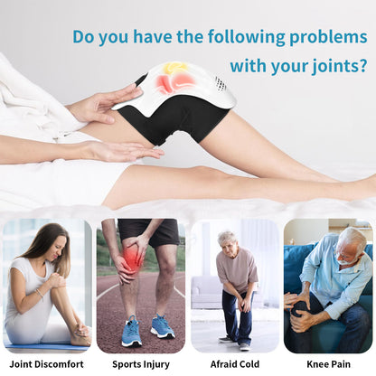 Intelligent Electric Knee Massager with Heat, Vibration & Infrared Therapy – Rechargeable Pain Relief for Joint Care at Home