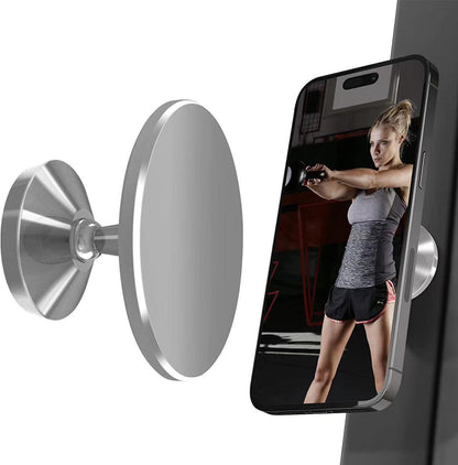 Magnetic Aluminum Alloy Phone Holder – 360° Rotating Gym & Home Mount | Strong Magnetic Grip | TrendingsDE - Trending Products 