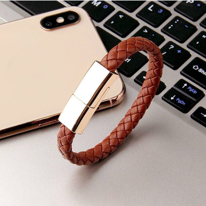 USB Charging Cable Bracelet – Stylish Wearable Data Cord for iPhone, Android & USB-C Devices - Trending Products 