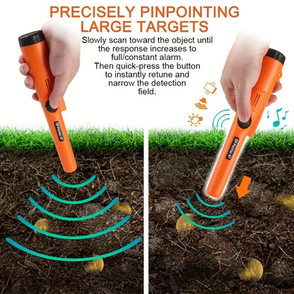 High Quality GP-Pointer Handheld Metal Detector – Waterproof Positioning Rod with LED Lights & Bracelet